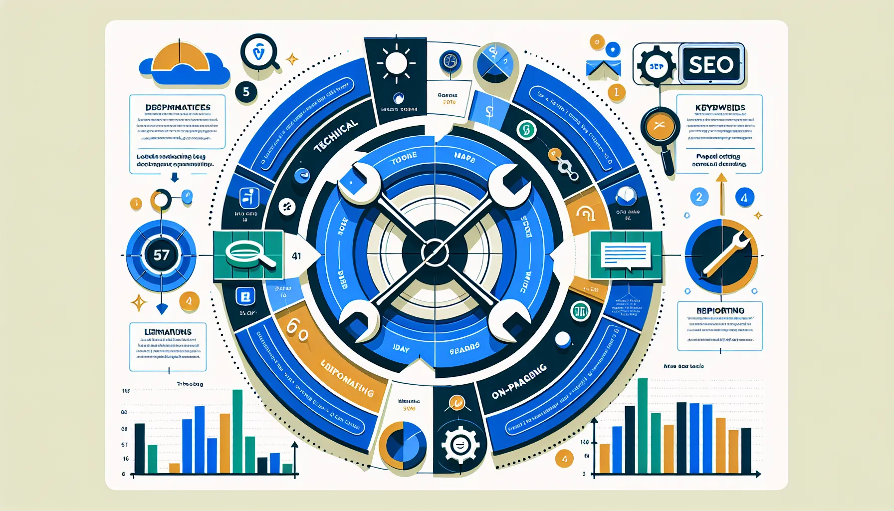 uk-focused-infographic-of-a-free-seo-software-stack-and-weekly-workflow - MyMarketr.io